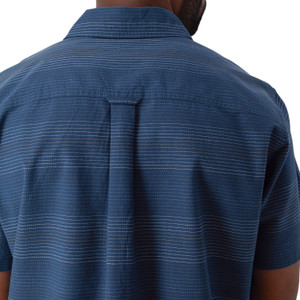Hawke Organic Cotton Shirt Dark Blue detail