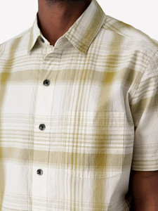 Hawke Organic Cotton Shirt Khaki detail
