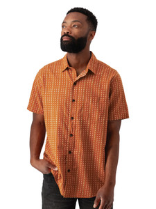Hawke Organic Cotton Shirt studio Hot Sauce Orange