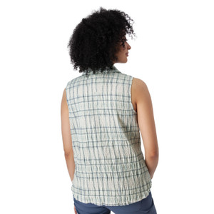 Linnet Organic Cotton Textured Tank Top Grey Mist back