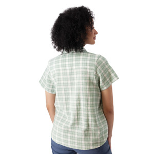 Jacey Spread Collar Top Jadeite Green back
