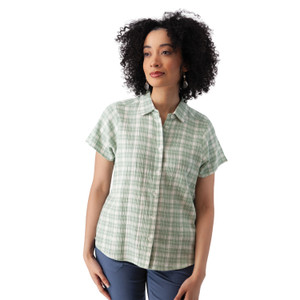 Jacey Spread Collar Top Jadeite Green alt 1