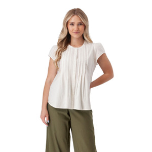Pippin Pintuck Top White alt 1