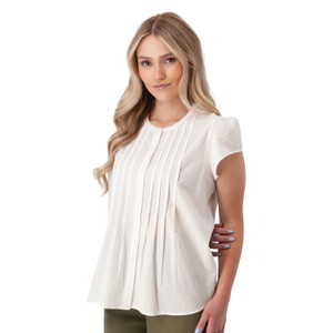 Pippin Pintuck Top White