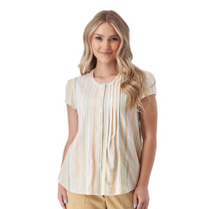 Pippin Pintuck Top Peach