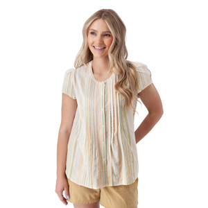 Pippin Pintuck Top Peach alt 1