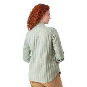 Plumas Y-Neck Shirt Jadeite Green back