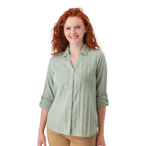 Plumas Y-Neck Shirt Jadeite Green