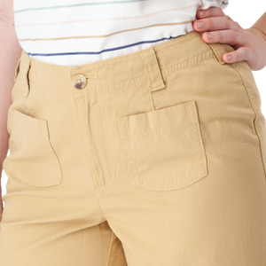 Harris Cotton Ripstop Wide Leg Pant Starfish Yellow detail