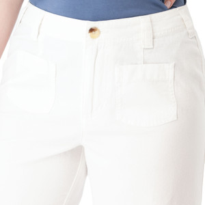 Harris Cotton Ripstop Wide Leg Pant White detail