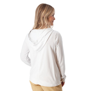 Mari Pull-On Hoodie White back