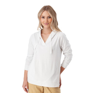 Mari Pull-On Hoodie White alt 1