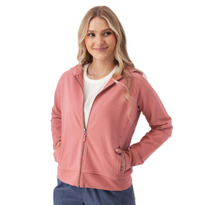 Inola Zip Up Hoodie Dusty Rose Pink alt 1