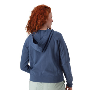 Inola Zip Up Hoodie Vintage Indigo Blue back