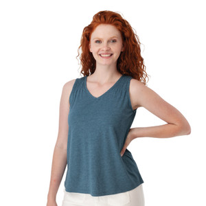 Calypso V-Neck Tank Tank Top Mallard Blue