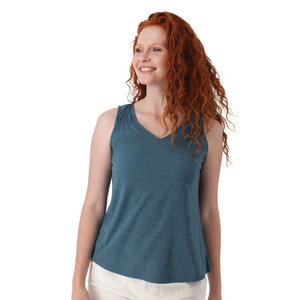 Calypso V-Neck Tank Tank Top Mallard Blue alt 1