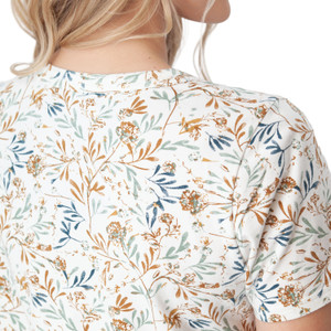 Basis Organic Cotton Patterned T-Shirt Jadeite All Over Print detail