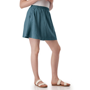Finley Pull-On Skirt Mallard Blue