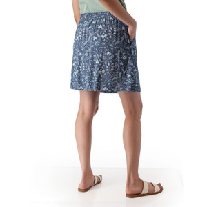 Kassie Pull-On Printed Skirt Vintage Indigo Blue back