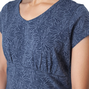 Daystar Printed T-Shirt Dress Vintage Indigo Blue detail