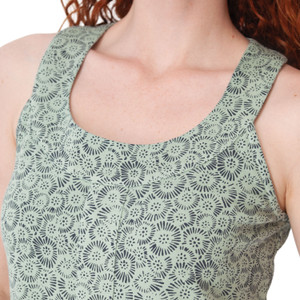 Bellamy Printed French Terry Dress Jadeite Green detail