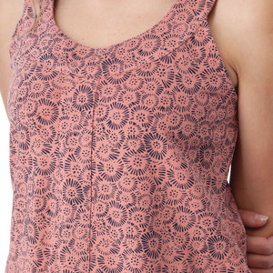 Bellamy Printed French Terry Dress Rose Pink detail