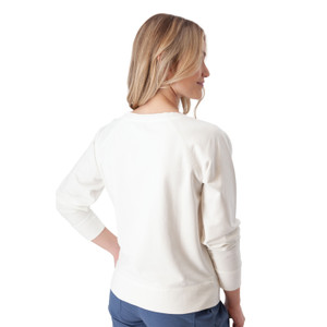 Inola Raglan Sleeve Sweatshirt White back