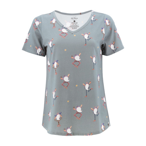Dancing Gnome Short Sleeve Pajama Top