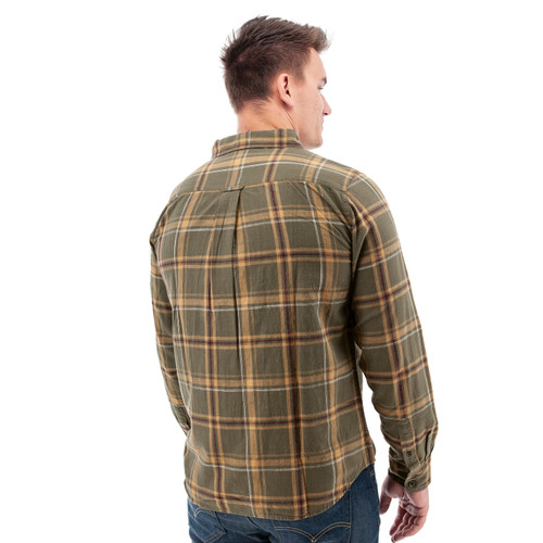Chase Organic Hidden Button-Down Shirt studio back