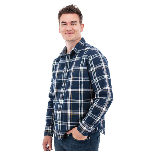 Chase Organic Hidden Button-Down Shirt studio alt 1