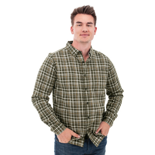 Chase Organic Hidden Button-Down Shirt studio alt 1