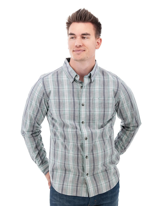 Chase Organic Hidden Button-Down Shirt studio alt 1