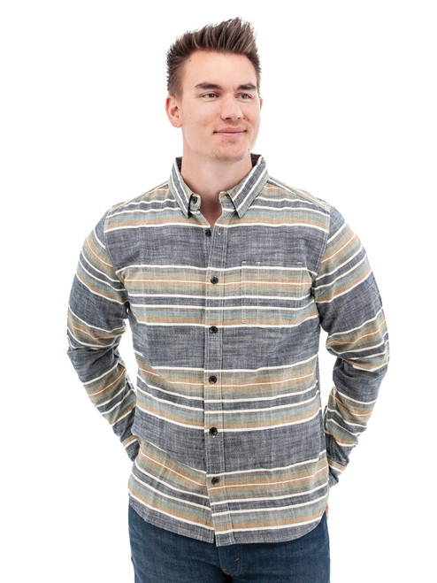 Chase Organic Hidden Button-Down Shirt studio alt 1