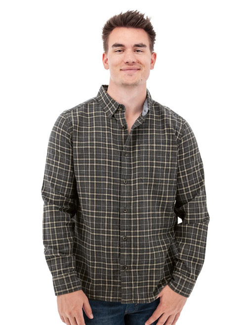 Chase Organic Hidden Button-Down Shirt studio