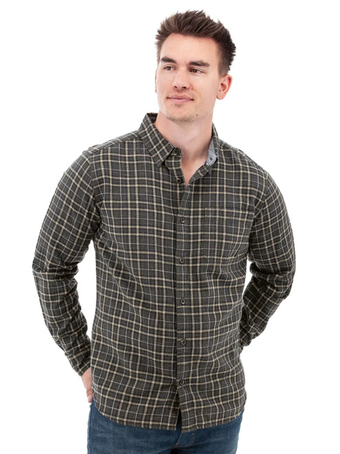 Chase Organic Hidden Button-Down Shirt studio alt 1