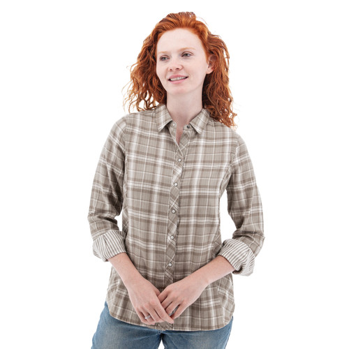 Gracie Organic Snap Plaid Shirt studio alt 1