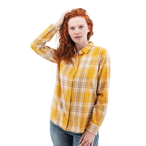 Salina Organic Plaid Shirt studio alt 1 gold