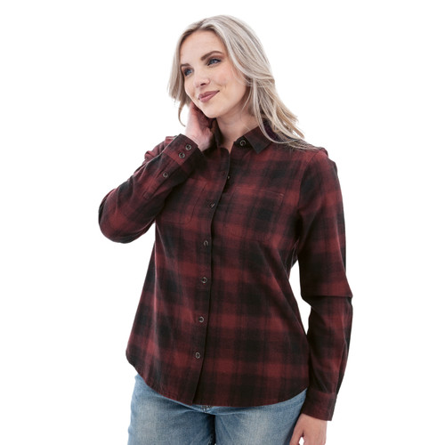 Salina Organic Plaid Shirt studio alt 1 red