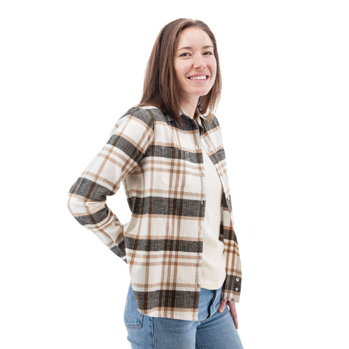 Salina Organic Plaid Shirt studio alt1 white