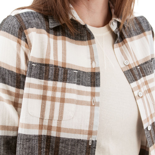 Salina Organic Plaid Shirt studio alt2 white