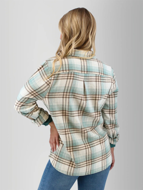 Salina Organic Plaid Shirt studio back