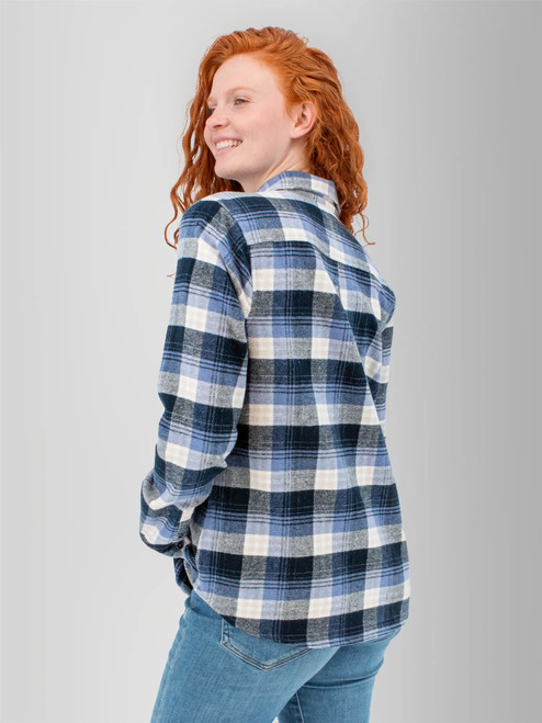 Salina Organic Plaid Shirt studio back