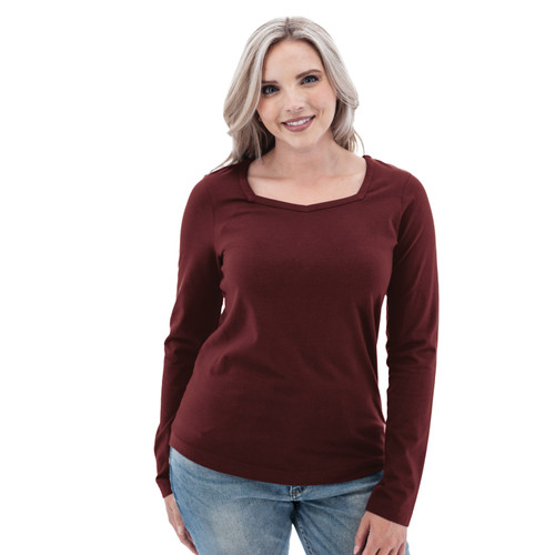 Mai Organic Sweetheart Long Sleeve Tee studio