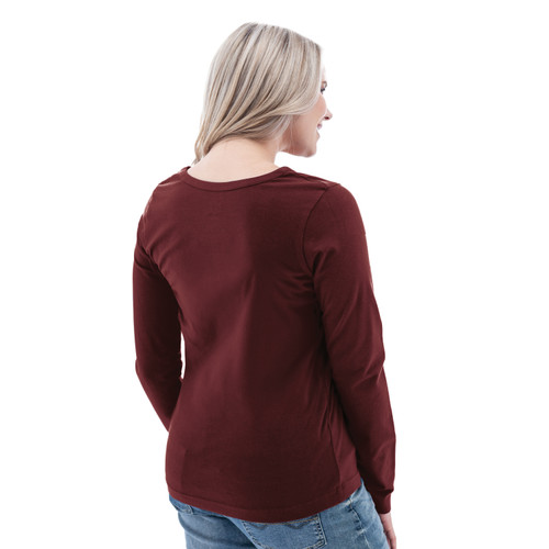 Mai Organic Sweetheart Long Sleeve Tee studio back