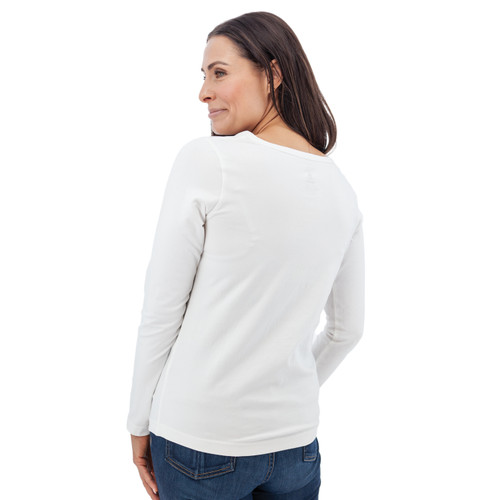 Mai Organic Sweetheart Long Sleeve Tee studio back