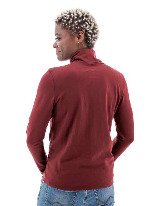 Mariela Organic Turtleneck studio back