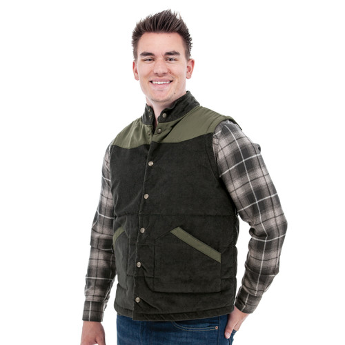 Reese Quilted Cord Vest studio alt 1