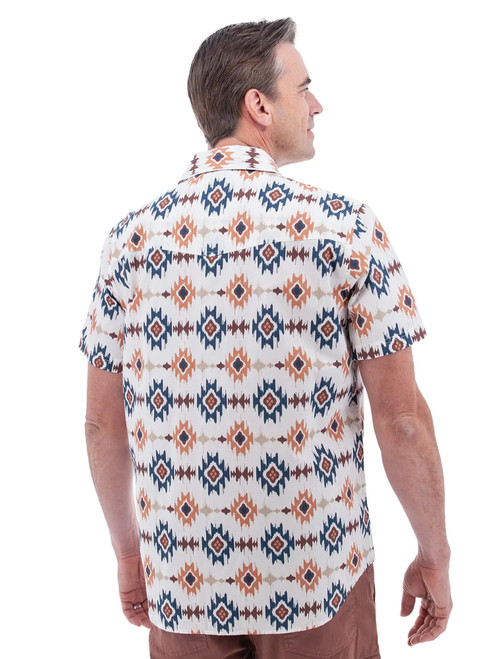 Graham Southwestern Print Shirt studio back