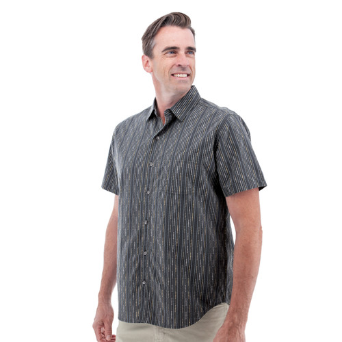 Hawke Organic Cotton Striped Shirt studio alt 1