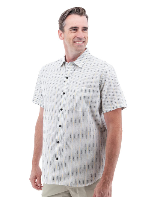 Hawke Organic Cotton Striped Shirt studio alt 1